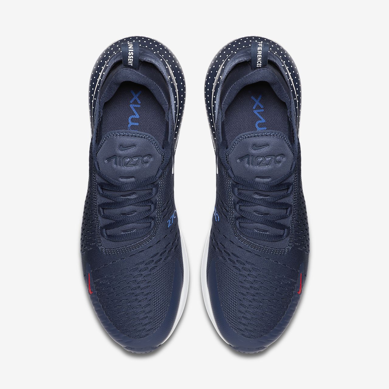Nike Air Max 270 - Sneakers - Mørkeblå/Rød/Hvide | DK-17234